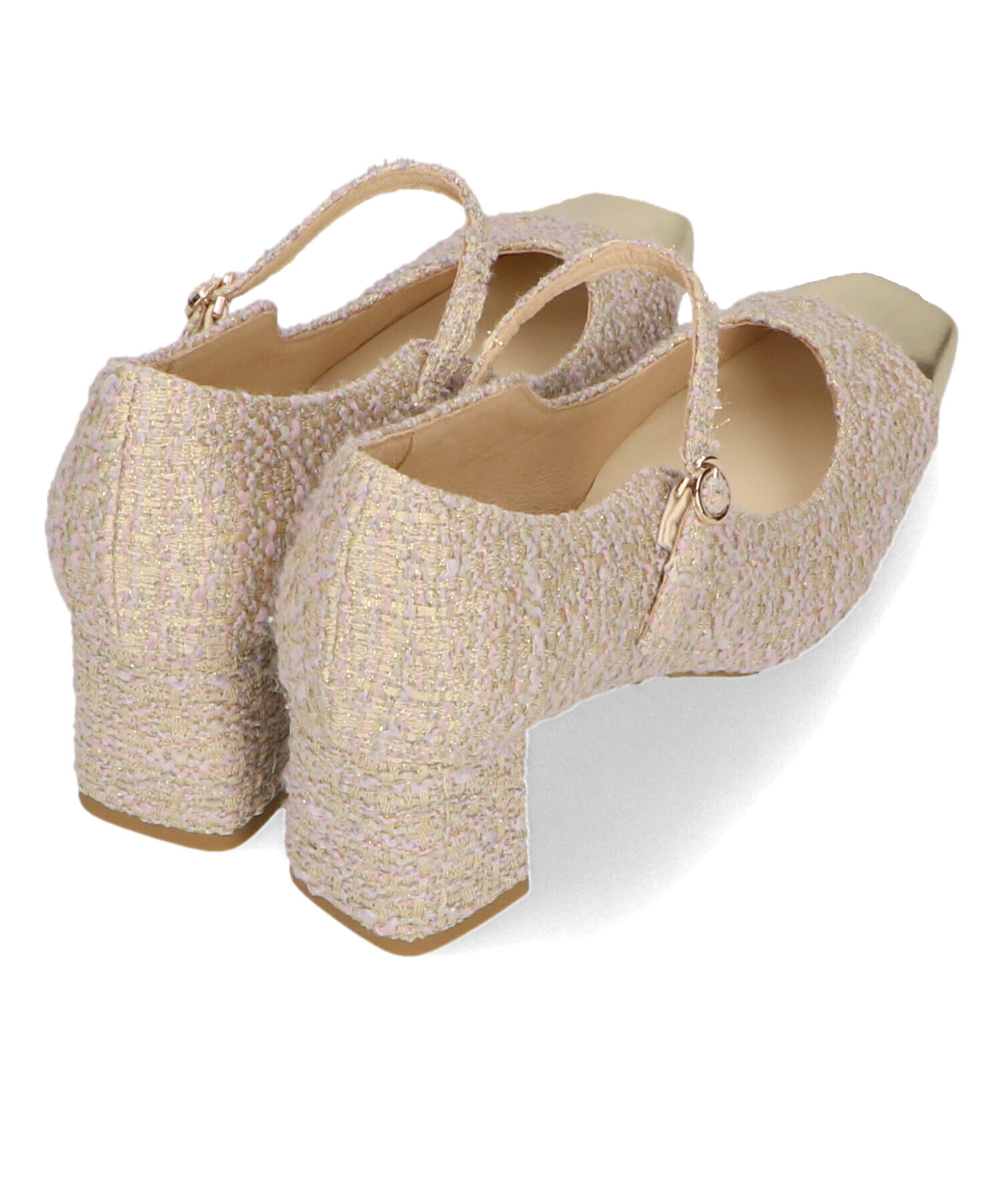 ORiental TRaffic「ツイード切替ワン ストラップパンプス /41309」|パンプス|