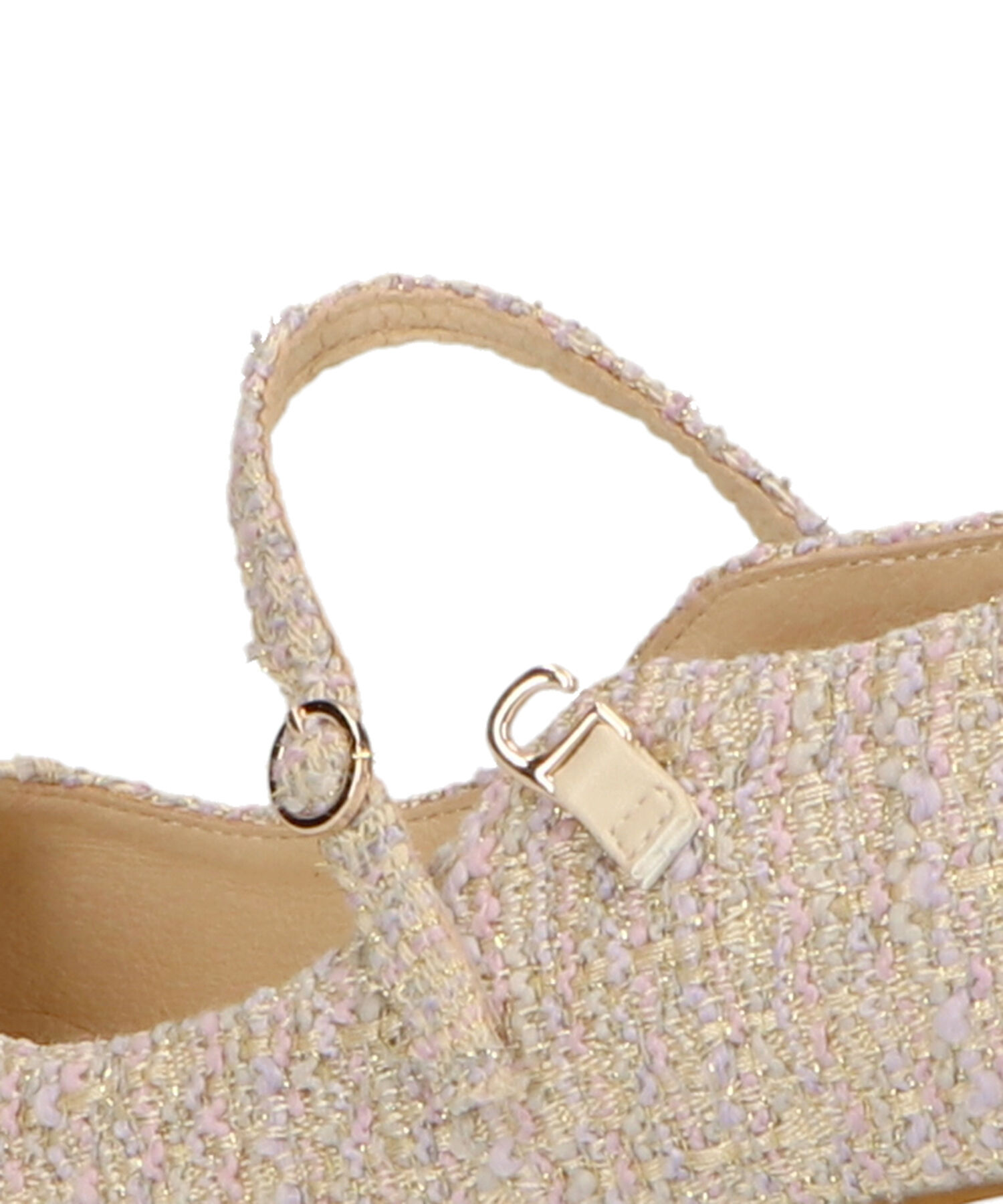 ORiental TRaffic「ツイード切替ワン ストラップパンプス /41309」|パンプス|