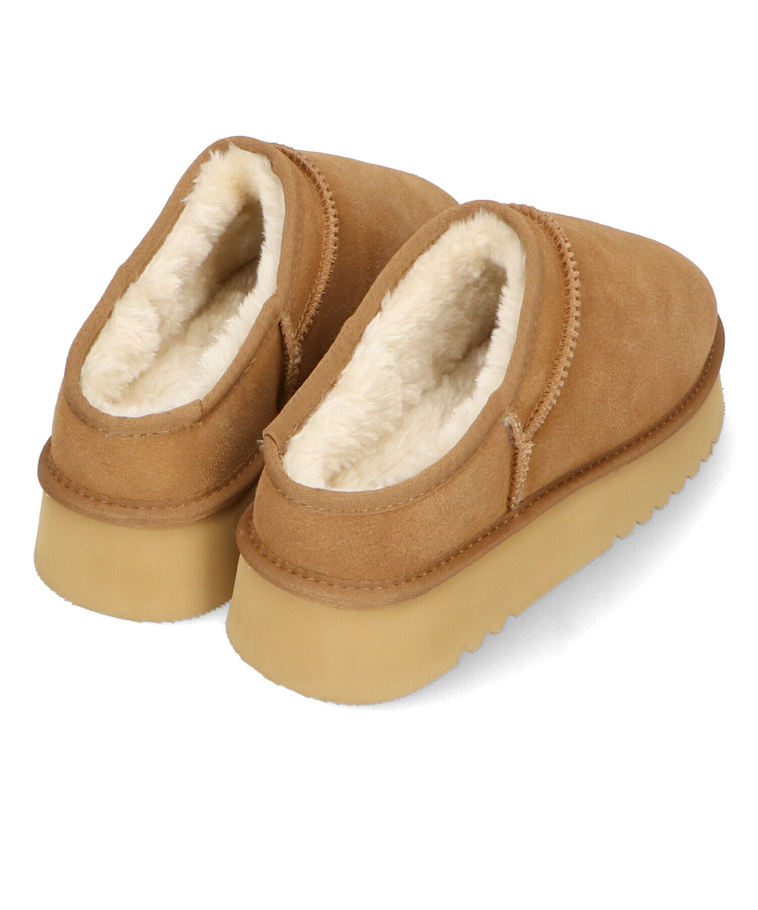 ORiental TRaffic「厚底 ムートン スリッポン シューズ/41320」|ショートブーツ|