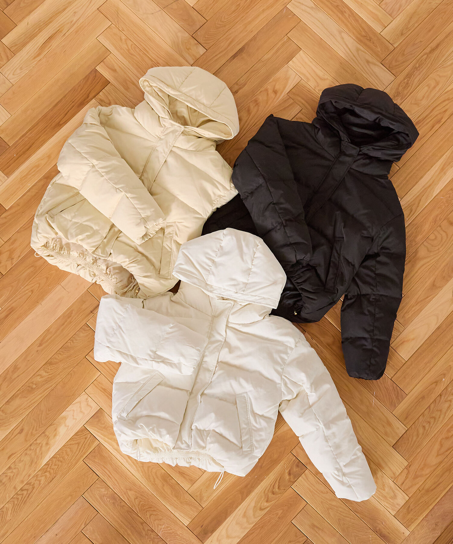 ORiental TRaffic「フーディー ダウン ジャケット /MO43D03」|ダウン|BLACK