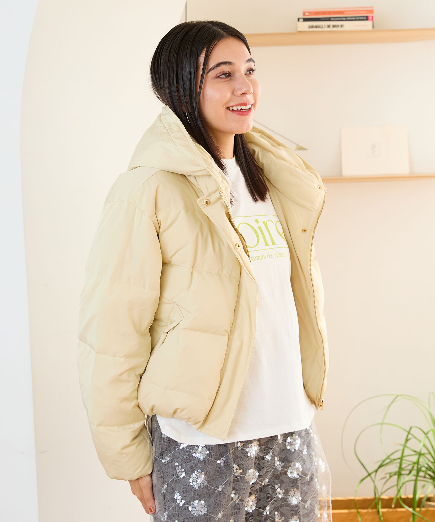 ORiental TRaffic「フーディー ダウン ジャケット /MO43D03」|ダウン|