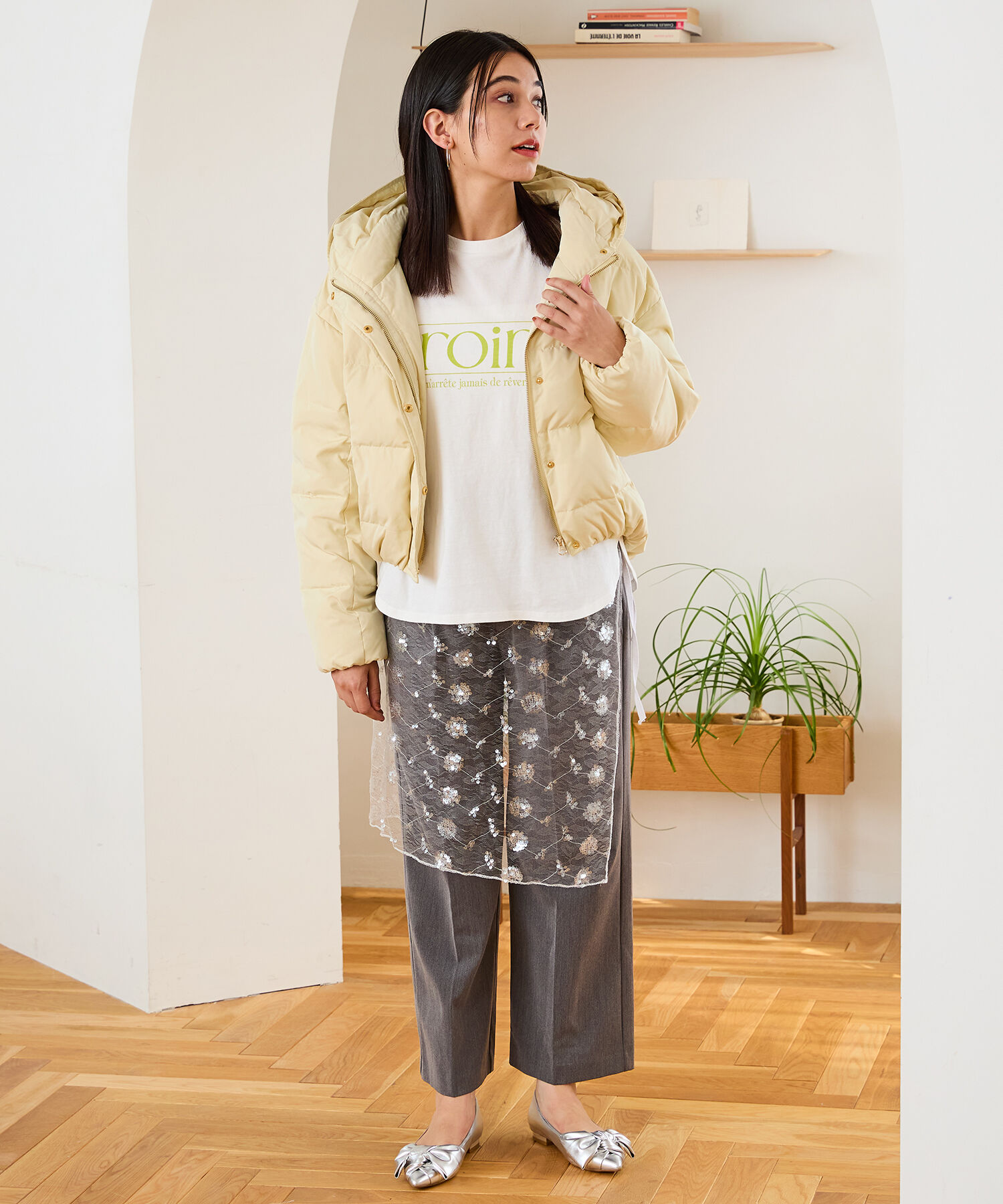 ORiental TRaffic「フーディー ダウン ジャケット /MO43D03」|ダウン|