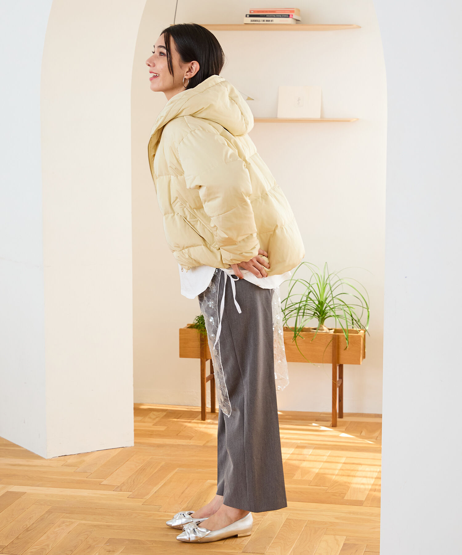 ORiental TRaffic「フーディー ダウン ジャケット /MO43D03」|ダウン|