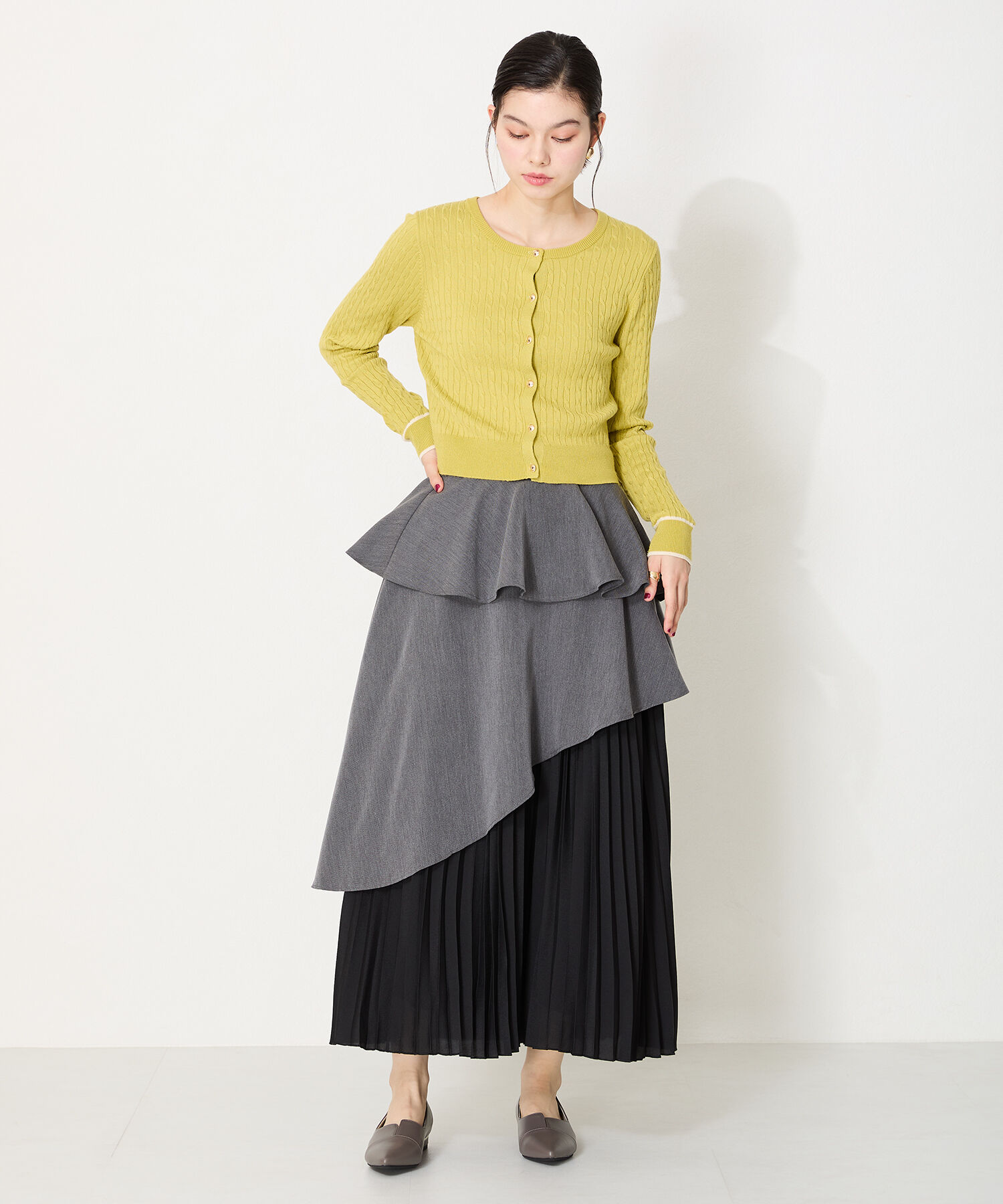 ORiental TRaffic「【WEB限定】メタリックライン フラット パンプス /45303 スリットパンプス 通勤靴」|パンプス|