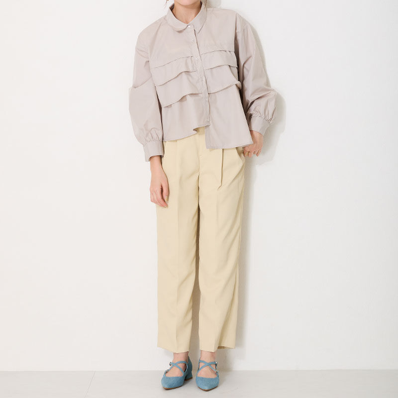 ORiental TRaffic「クロスストラップポインテッドトゥパンプス/51116　フラット トレンド 人気」|パンプス|