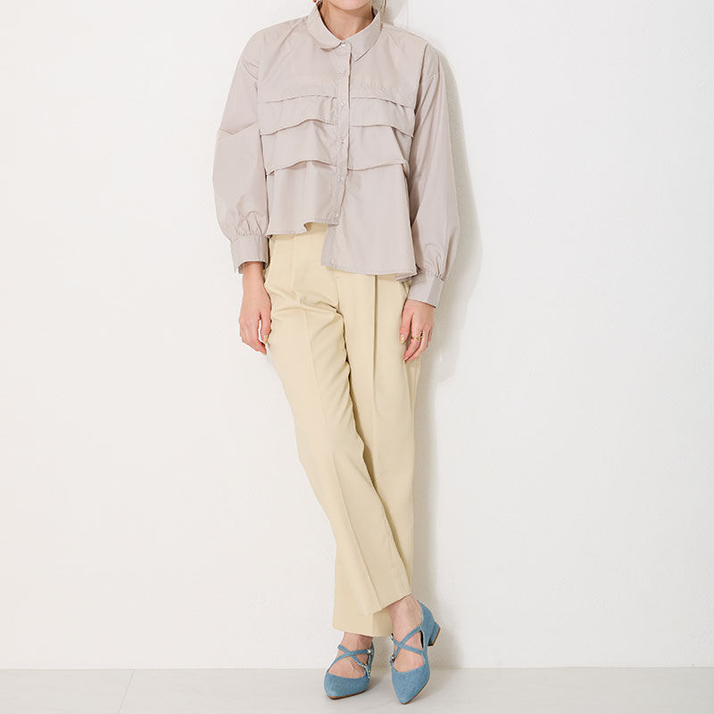 ORiental TRaffic「クロスストラップポインテッドトゥパンプス/51116　フラット トレンド 人気」|パンプス|