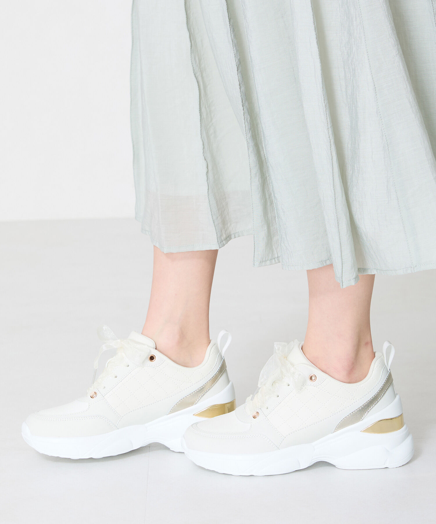 ORiental TRaffic「ヒールアップメタリックパーツスニーカー/OT3761 スニーカー 人気 トレンド」|スニーカー|