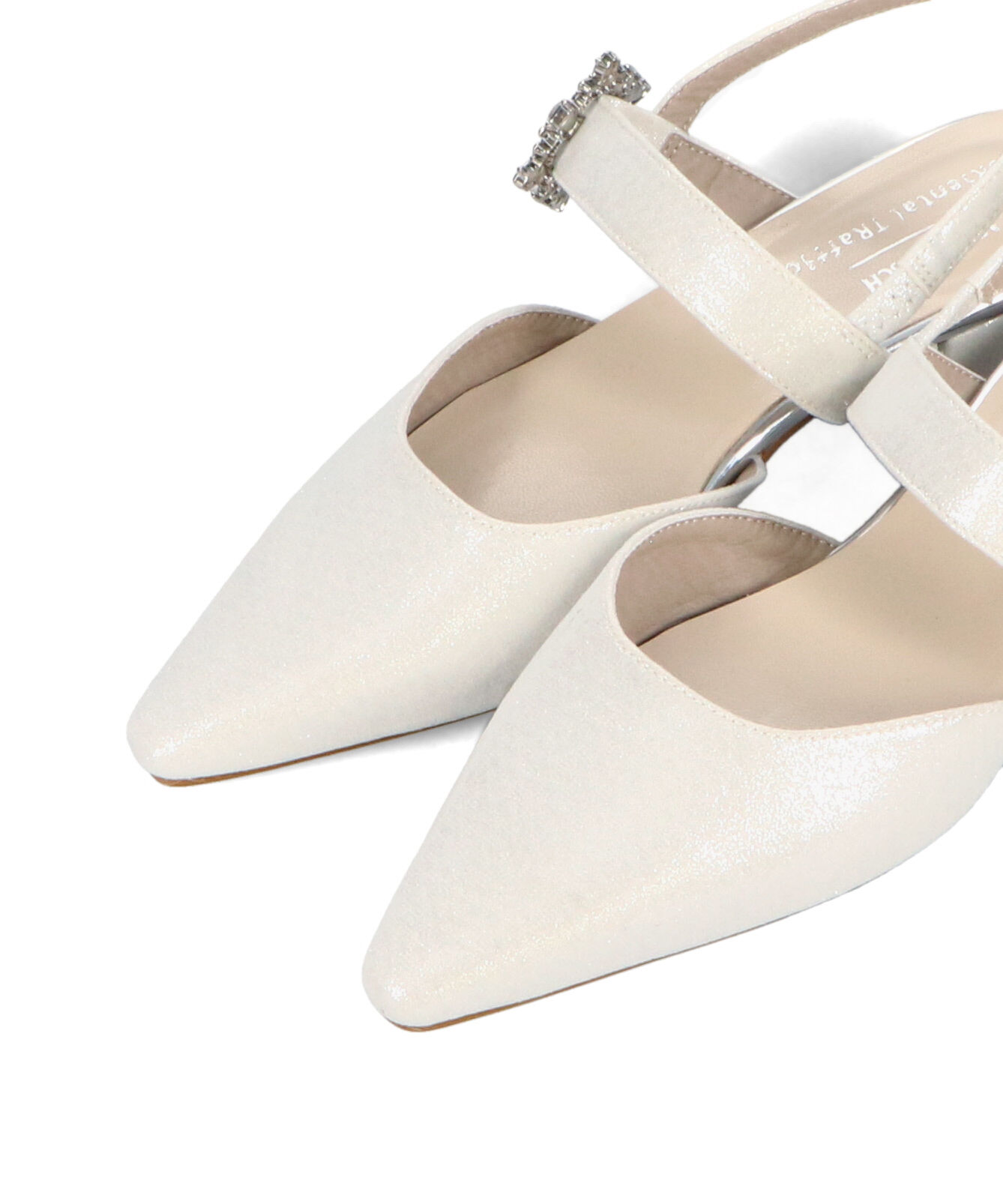 ORiental TRaffic「【オケージョン】ビジューバックストラップローヒールパンプス/MOR111」|パンプス|