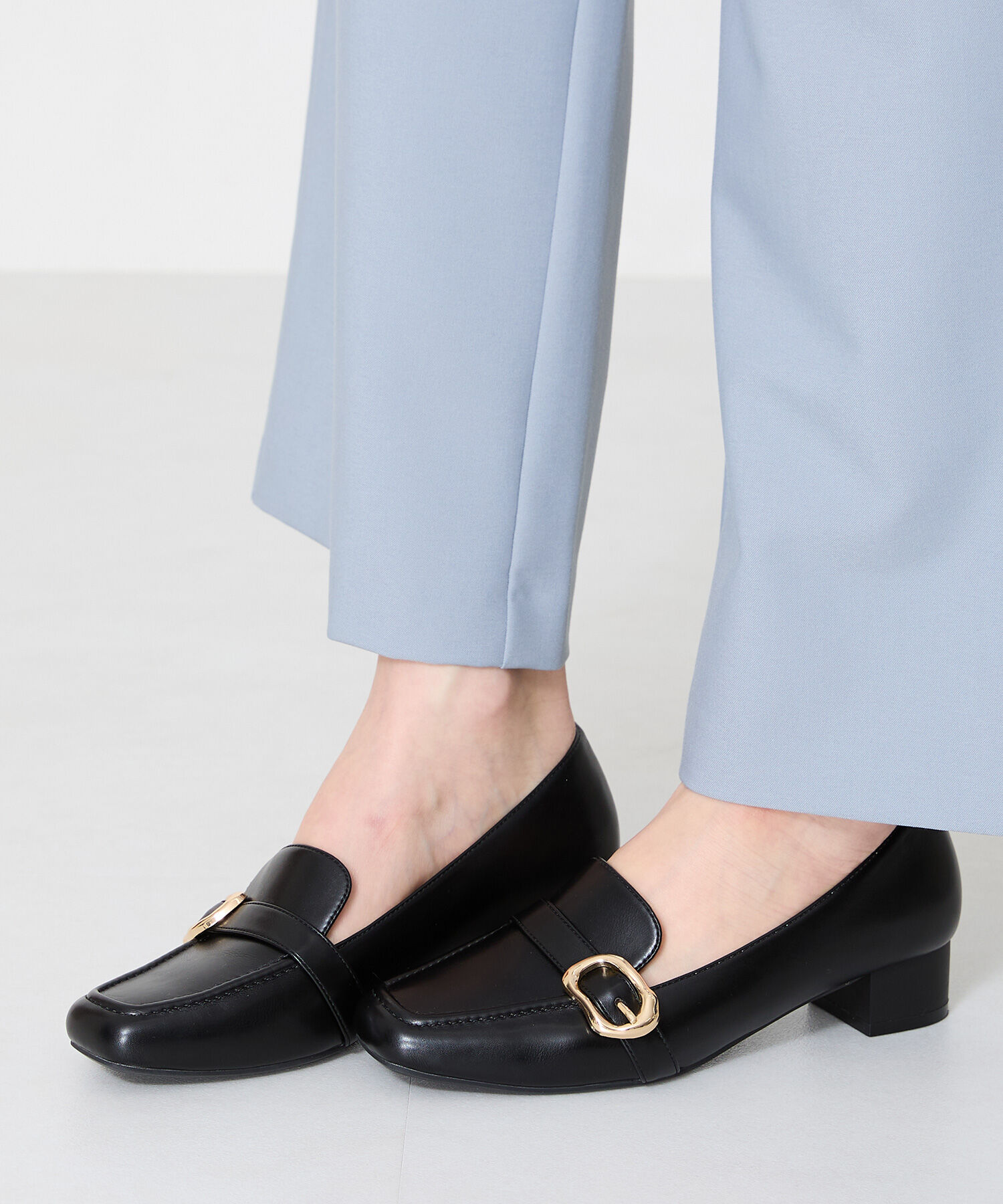 WA Oriental TRaffic「バックルベルト ヒールローファー /52113 ヒール3.5ｃｍ 丸みシルエット」|パンプス|