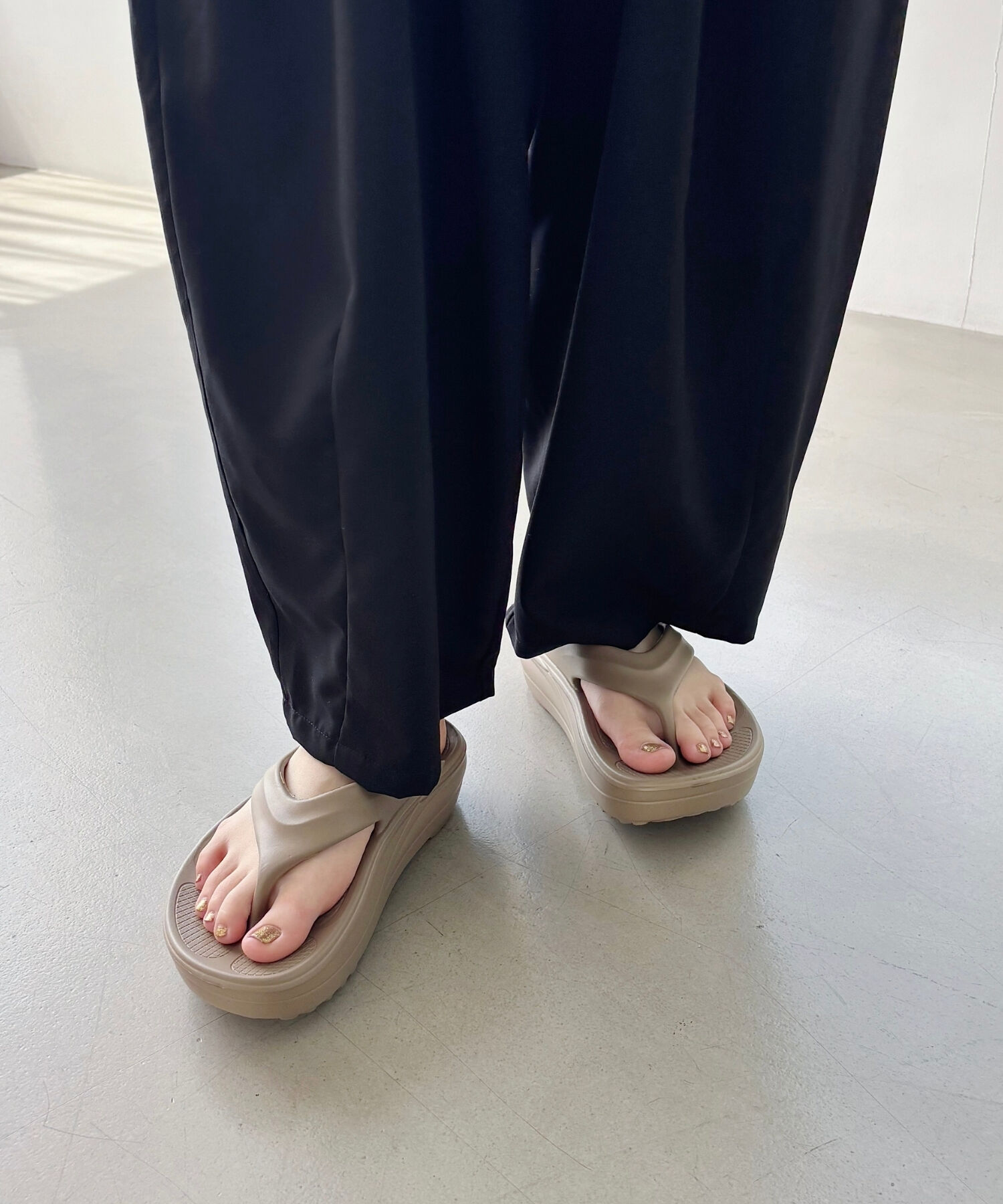 ORiental TRaffic「【リカバリーサンダル】●大人気アイテム●厚底 EVA トング サンダル /OT3226」|サンダル|