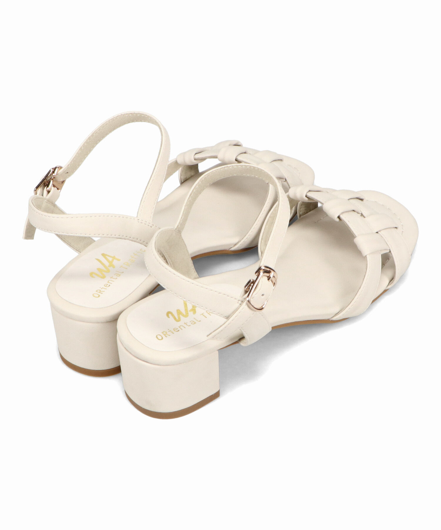 WA Oriental TRaffic「編み込みヒールサンダル/52203 サンダル 人気 トレンド 華奢 ヒール5.2cm」|サンダル|