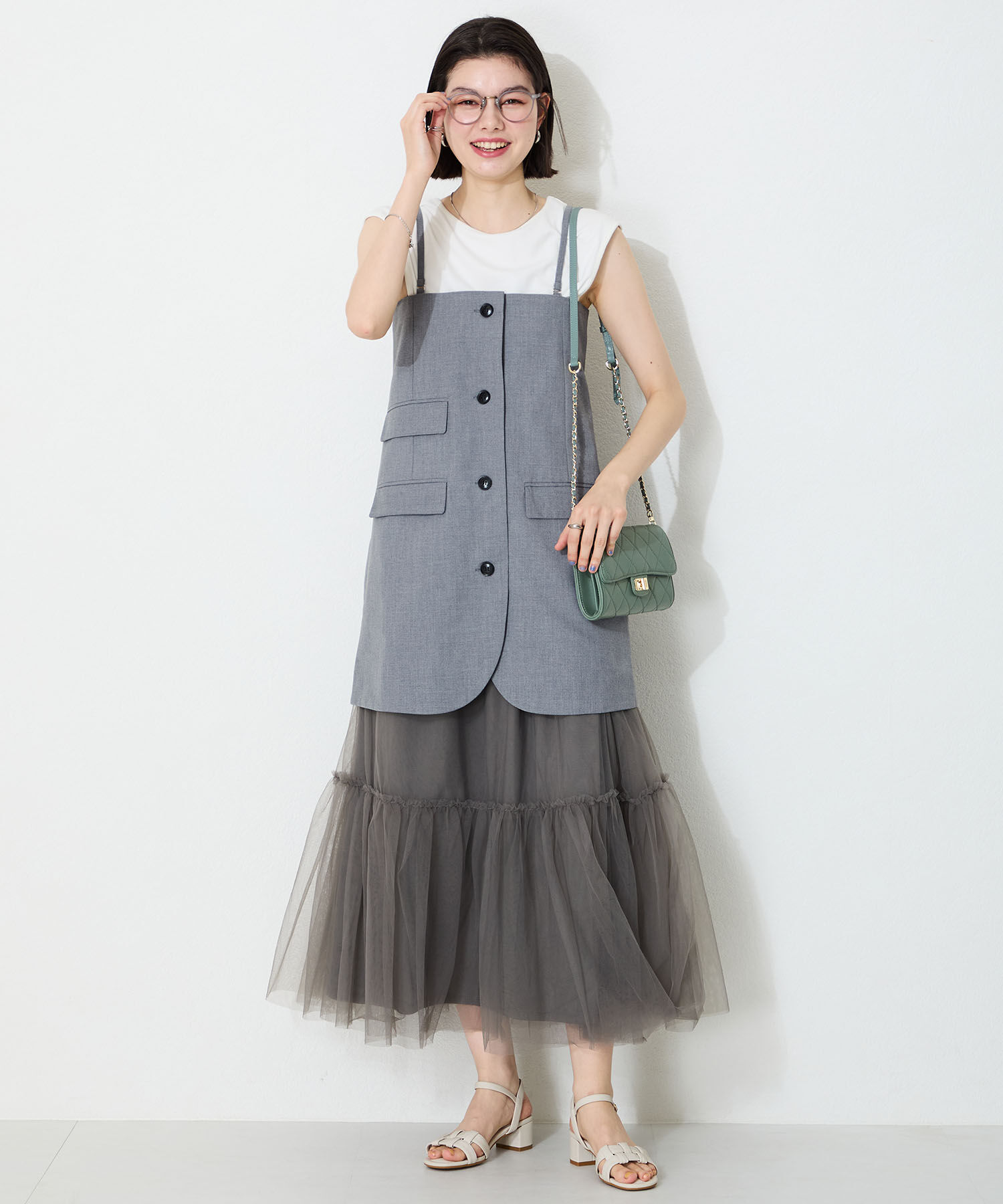 WA Oriental TRaffic「編み込みヒールサンダル/52203 サンダル 人気 トレンド 華奢 ヒール5.2cm」|サンダル|