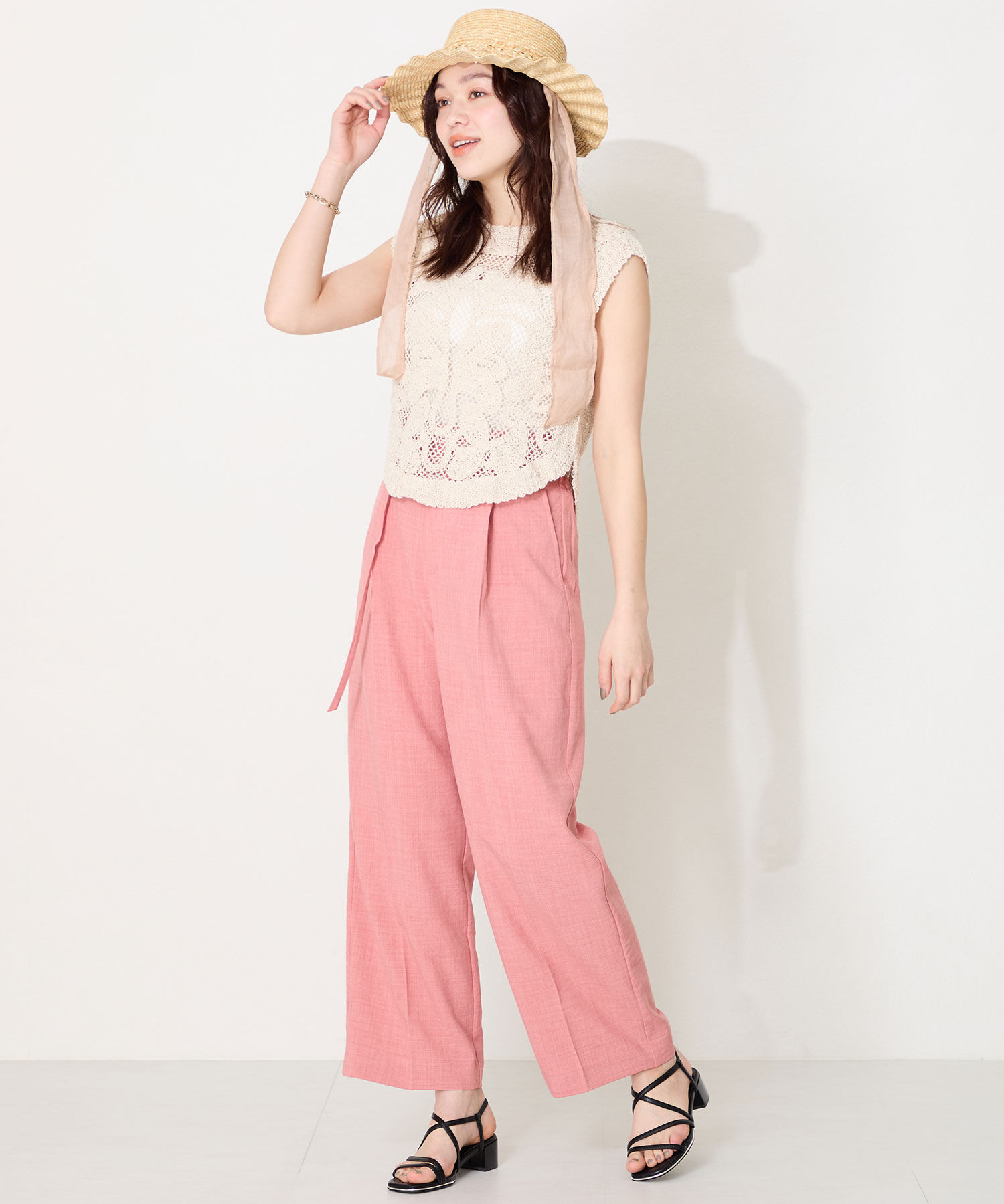 ORiental TRaffic「【WEB限定】ナローストラップメタリックラインサンダル/55202 サンダル トレンド 人気」|サンダル|