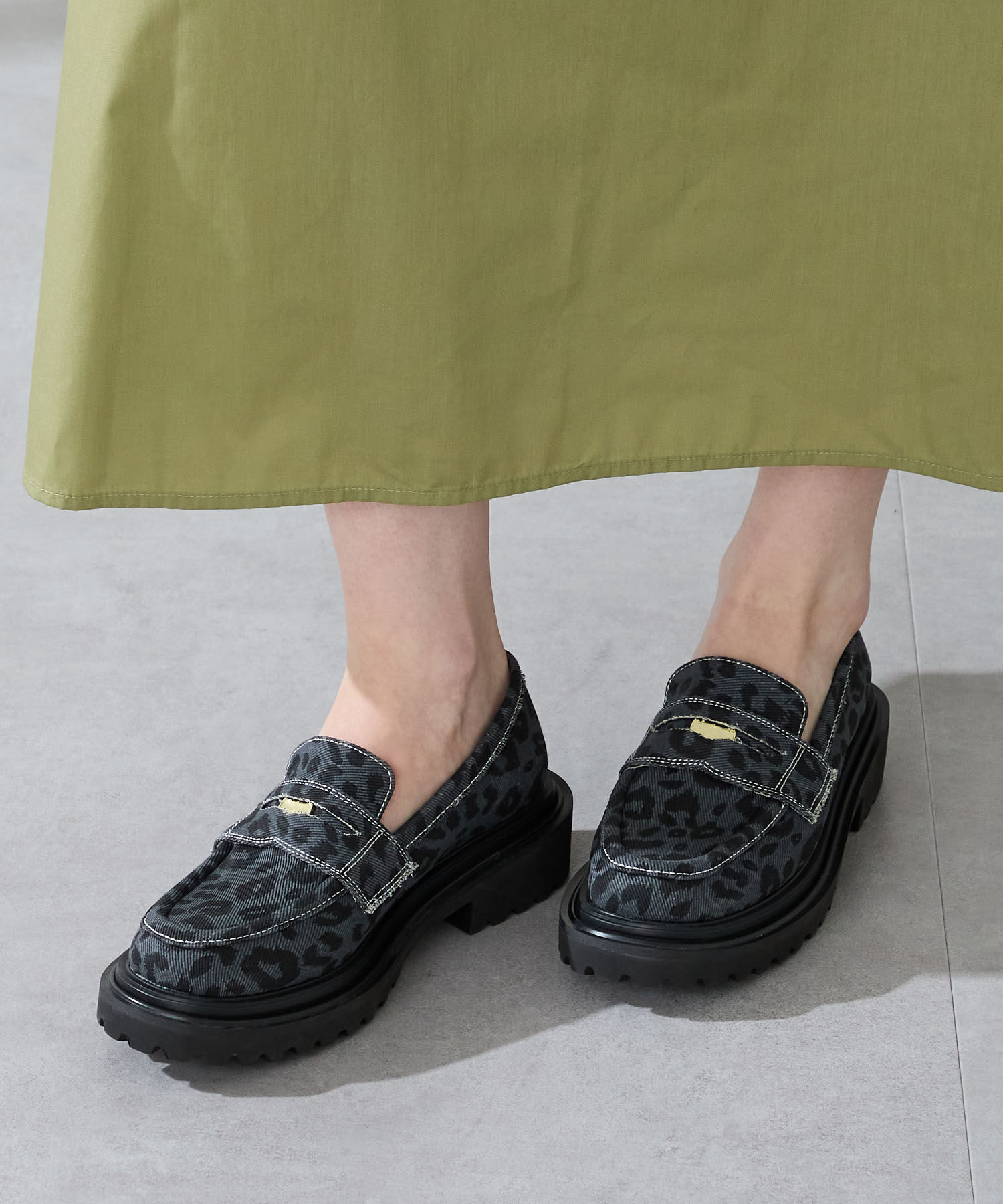 ORiental TRaffic「厚底コインローファー/51304」|ローファー|BLUE