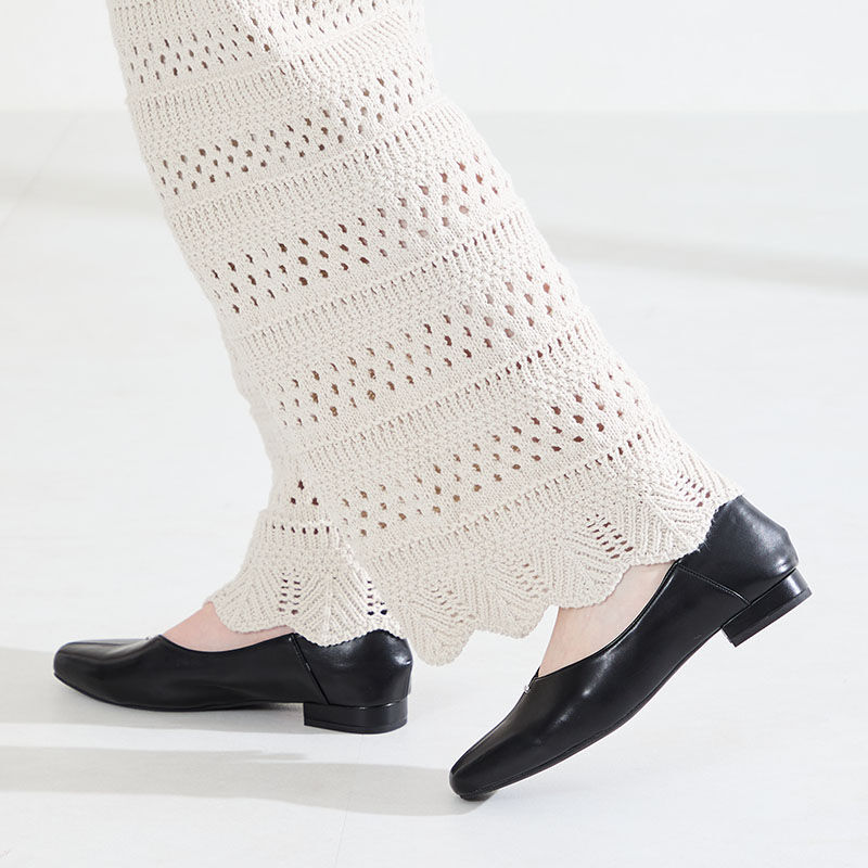 ORiental TRaffic「●2026春夏新作●ゴールドパーツVカットバブーシュ/61112」|パンプス|