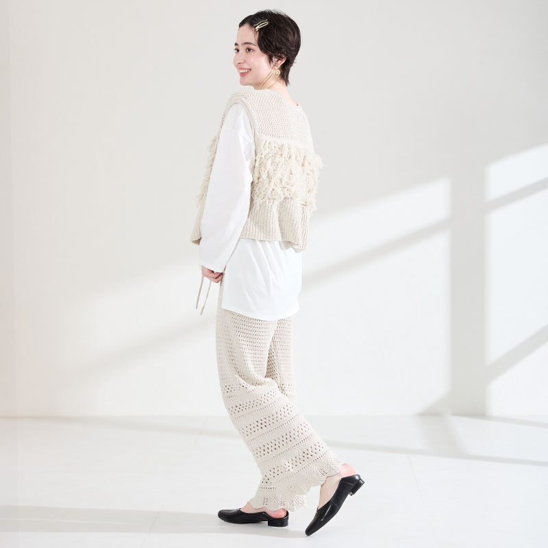 ORiental TRaffic「●2026春夏新作●ゴールドパーツVカットバブーシュ/61112」|パンプス|