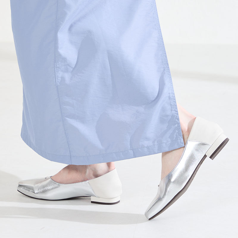 ORiental TRaffic「●2026春夏新作●ゴールドパーツVカットバブーシュ/61112」|パンプス|