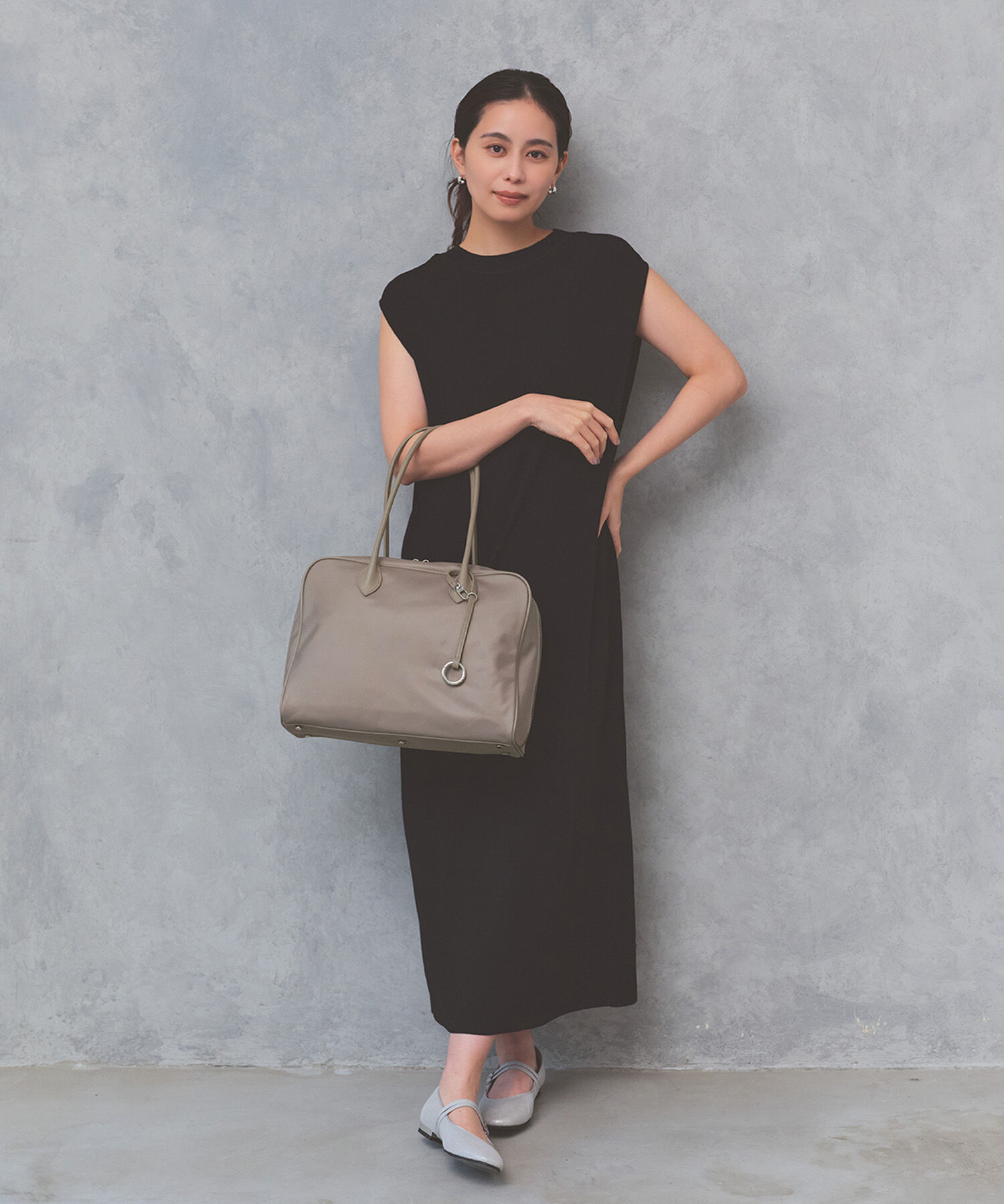 TOPKAPI BREATH「【Breath TOPKAPI】PRIM プリム ナイロン ラウンドスクエア トート チャーム付き　A4 / 軽量 【撥水】」|トートバッグ|