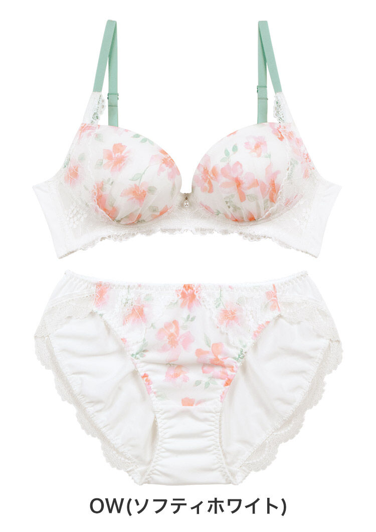 intesucre「アンテシュクレ らくしてキレイ ノンワイヤー ブラセット B-F/65-75 IBN358」|インナー|OW