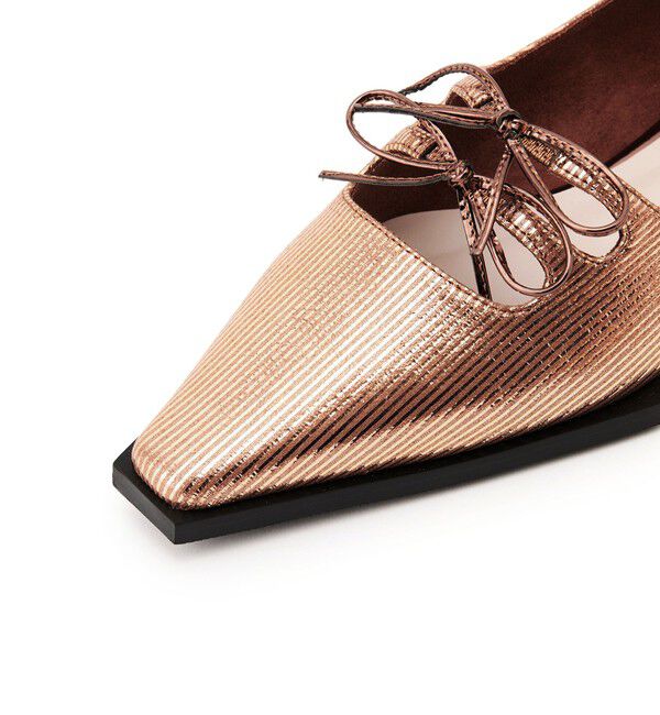 SY UNITED ARROWS「＜SY＞ダブルリボンピース フラット15●&uarr;」|パンプス|