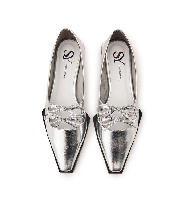 SY UNITED ARROWS「＜SY＞ダブルリボンピース フラット15●&uarr;」|パンプス|