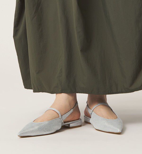 ODETTE E ODILE「ポインテッド ナロー ストラップ バックベルト フラット20&uarr;」|パンプス|