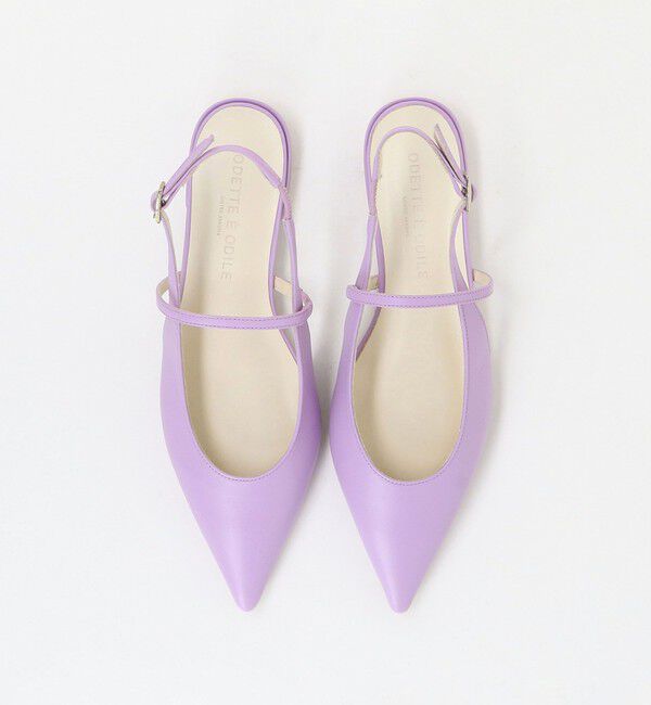 ODETTE E ODILE「ポインテッド ナロー ストラップ バックベルト フラット20&uarr;」|パンプス|