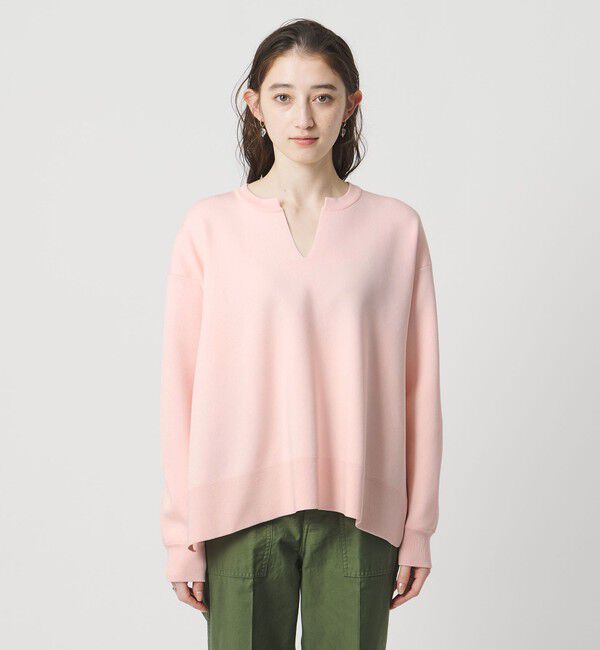 UNITED ARROWS「スウェットライク スキッパーニット ‐ウォッシャブル‐」|ニット・セーター|