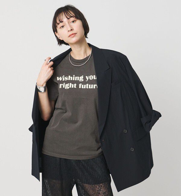 UNITED ARROWS「【別注】＜MIXTA＞WHISHING Tシャツ」|Tシャツ・カットソー|BLACK