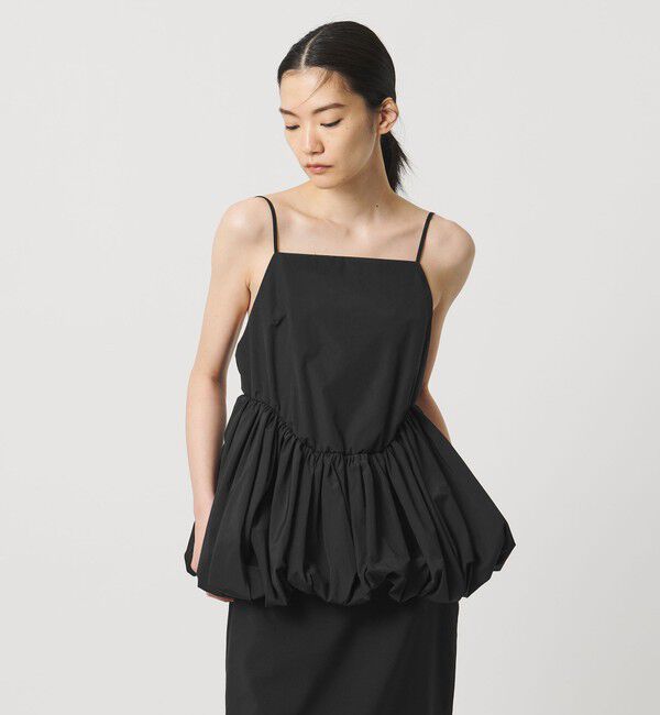 AEWEN MATOPH「＜AEWEN MATOPH＞バルーンキャミソールブラウス ‐ ウォッシャブル ‐」|キャミソール|BLACK