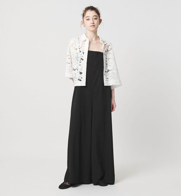 UNITED ARROWS「＜SACRA＞ツイル オールインワン パンツ」|オールインワン|BLACK