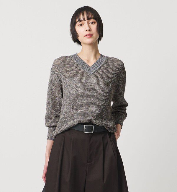 UNITED ARROWS「カラーヤーン Vネック ニット ‐ウォッシャブル‐」|ニット・セーター|