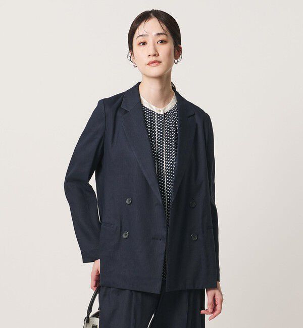 UNITED ARROWS「ECLISSE 4ボタン ジャケット」|テーラードジャケット|NAVY