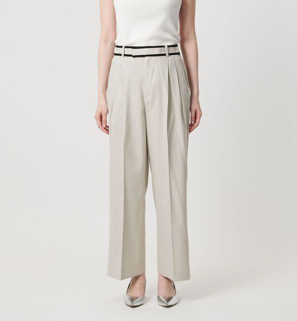 UNITED ARROWS「ECLISSE ストレート ワイドパンツ」|スラックス|