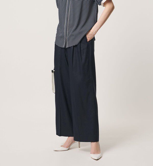 UNITED ARROWS「ECLISSE ストレート ワイドパンツ」|スラックス|