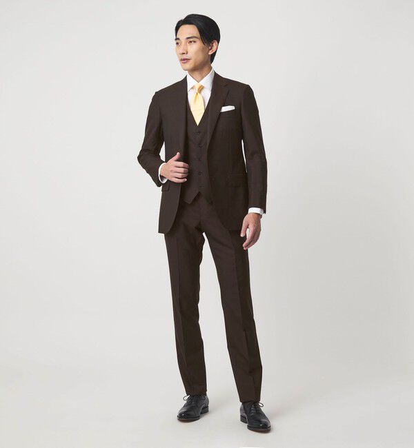 UNITED ARROWS green label relaxing「REDA トロピカル 無地 5B スーツベスト」|スーツ|