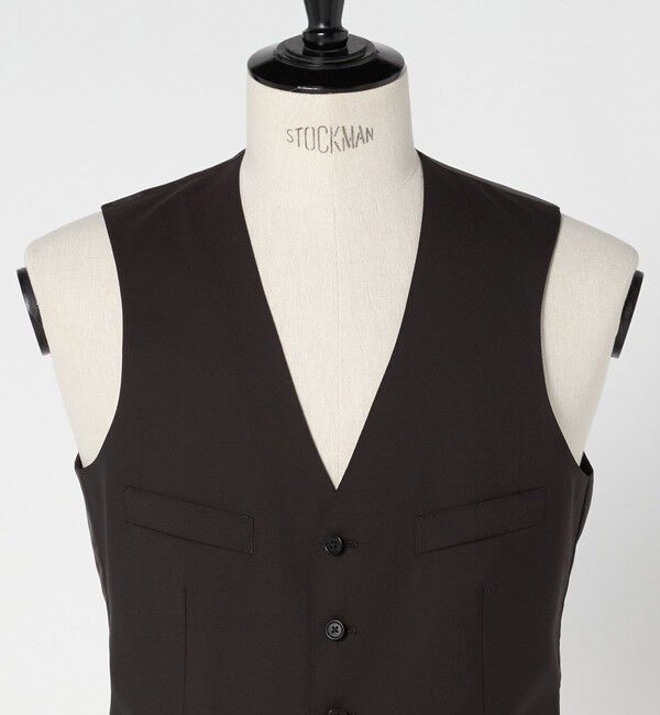 UNITED ARROWS green label relaxing「REDA トロピカル 無地 5B スーツベスト」|スーツ|