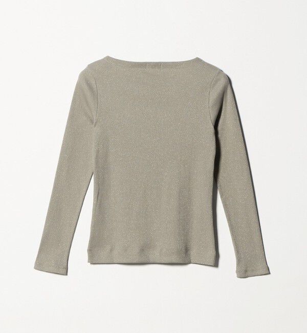UNITED ARROWS green label relaxing「ラメ リブ ボートネック カットソー」|Tシャツ・カットソー|