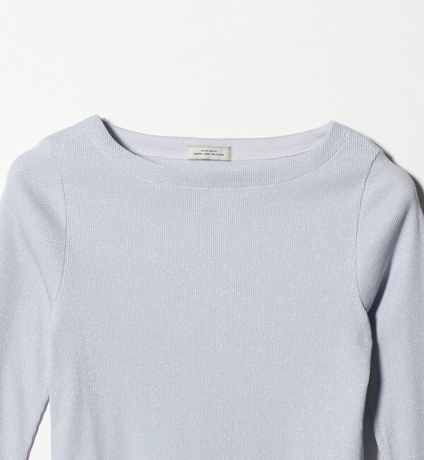 UNITED ARROWS green label relaxing「ラメ リブ ボートネック カットソー」|Tシャツ・カットソー|