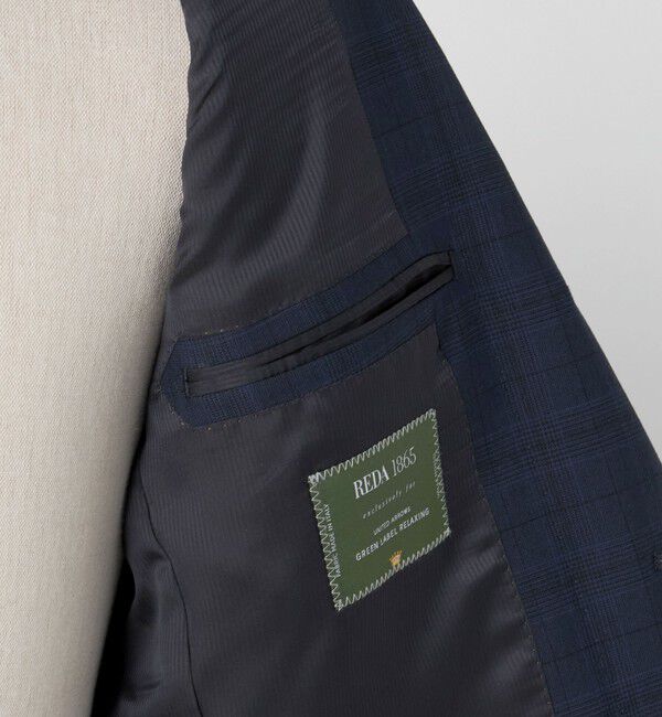UNITED ARROWS green label relaxing「REDA グレンチェック 3B HXD スーツジャケット」|スーツ|