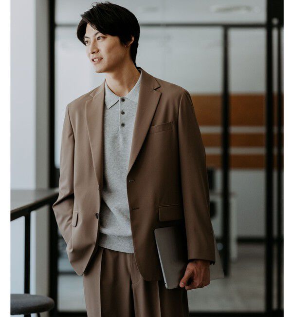 UNITED ARROWS green label relaxing「A+ PERTEX UNLIMITED リラックス セットアップ ジャケット -ウォッシャブル・ストレッチ・撥水-」|スーツ|