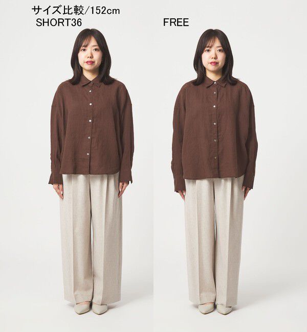 UNITED ARROWS green label relaxing「【結論シリーズ】リネンバランスシャツ［size SHORTあり］」|シャツ・ブラウス|