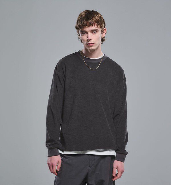 UNITED ARROWS green label relaxing「メランジ パイル クルーネック カットソー」|Tシャツ・カットソー|