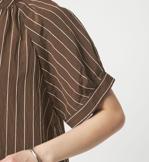 UNITED ARROWS green label relaxing「スタンド ストライプ ブラウス」|シャツ・ブラウス|