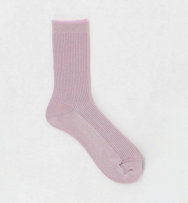 STEVEN ALAN「＜Steven Alan＞グリッター リブ ソックス」|ソックス|PINK
