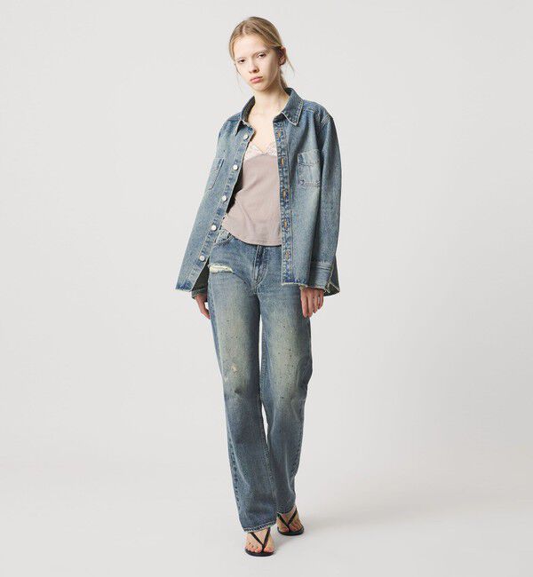 ATTISESSION「＜ATTISESSION＞スリム ストレート デニム パンツ」|デニム|