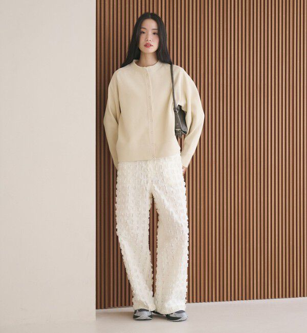 BEAUTY&YOUTH UNITED ARROWS「ダブルフェイス リングボタンカーディガン ウォッシャブル」|カーディガン|