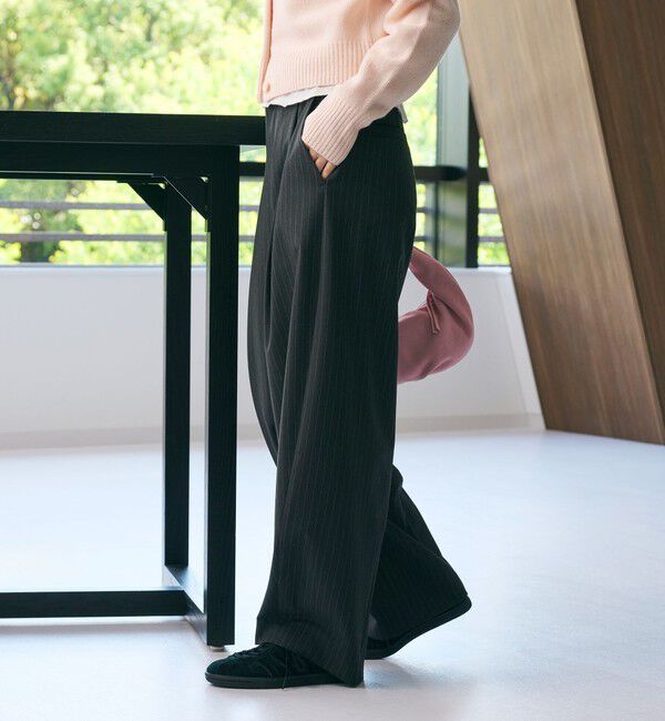 BEAUTY&YOUTH UNITED ARROWS「ポリエステルブレンド カーブパンツ」|スラックス|