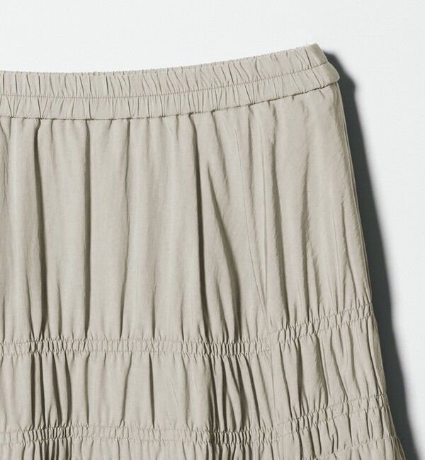 BEAUTY&YOUTH UNITED ARROWS「レーヨンブレンド シャーリング ロングスカート」|スカート|