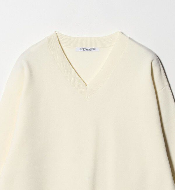 BEAUTY&YOUTH UNITED ARROWS「コットンブレンド Vネックニットプルオーバー ウォッシャブル」|ニット・セーター|